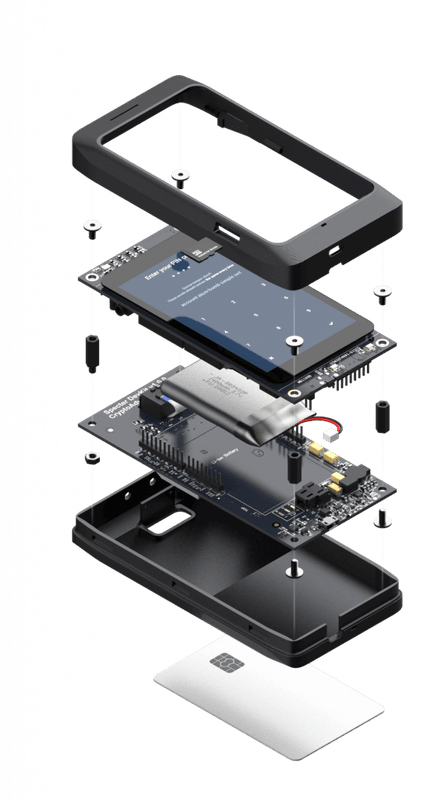 Exploded view of the Specter Shield and its open hardware components